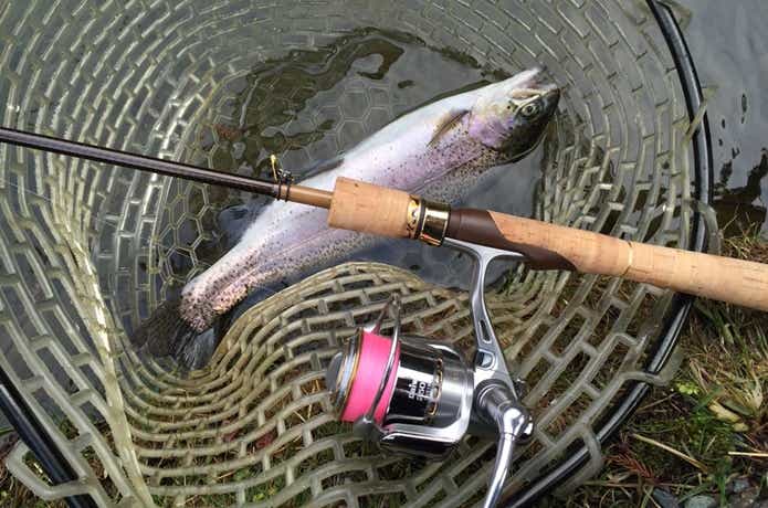 トラウトロッド ウッドグリップ パックロッド 天然木 渓流釣り