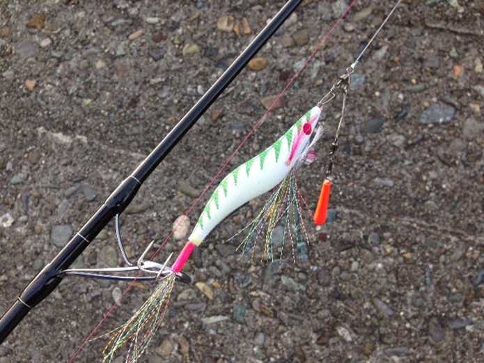 タコ釣りの仕掛けにはタコ専用のエギもある