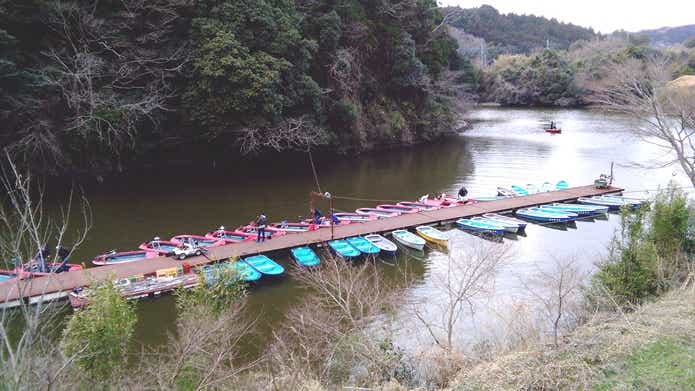 亀山湖の桟橋
