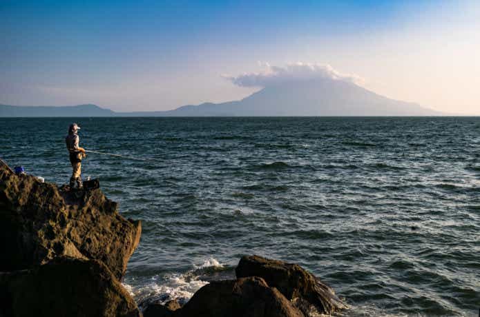 釣り 風景 画像