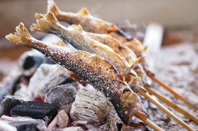 ヤマメの塩焼き