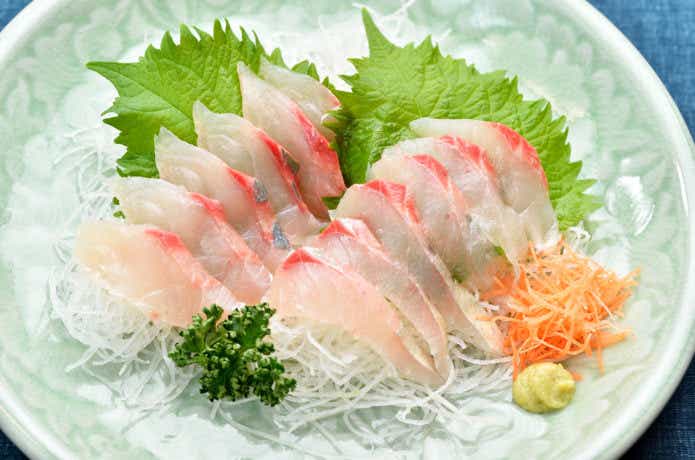 シマアジの刺身