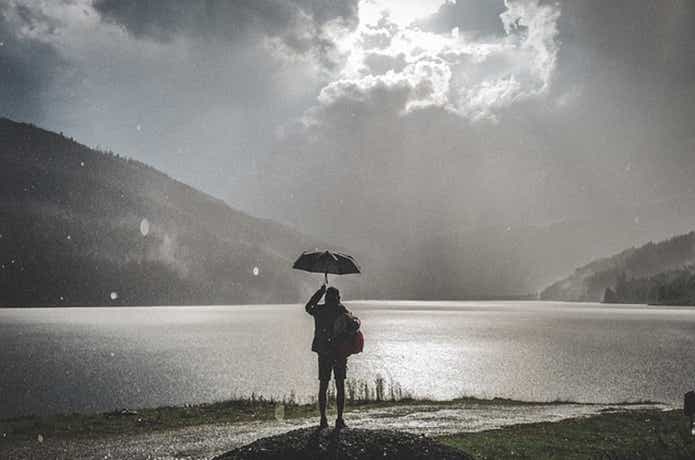 雨の日の釣り