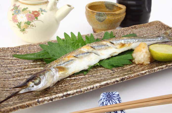 サヨリの塩焼きの画像