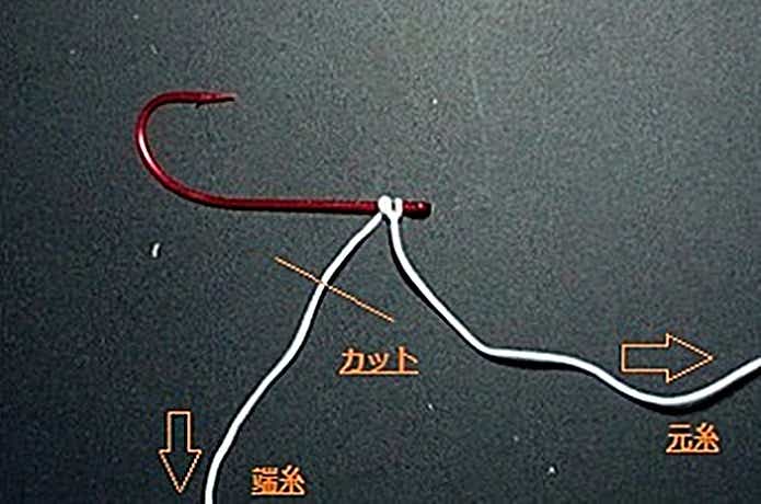 針と結ぶ漁師結び 手順6