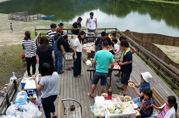 尚仁沢アウトドアフィールドでBBQ
