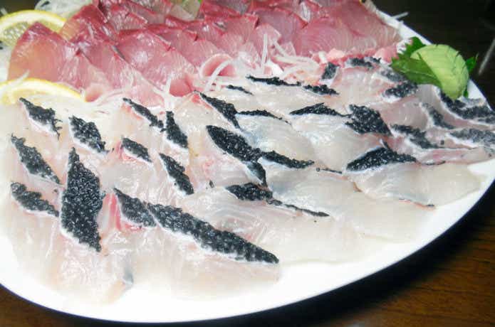 クロダイの湯引きの画像
