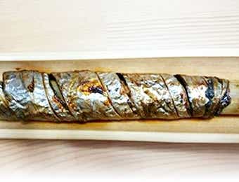 太刀魚の塩焼きのコツの竹焼きの画像