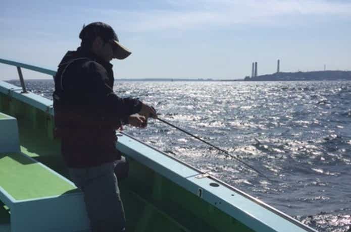 ヒガンフグのカットウ釣り