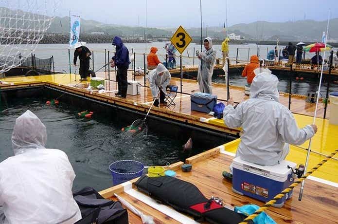 海上釣り堀・岬