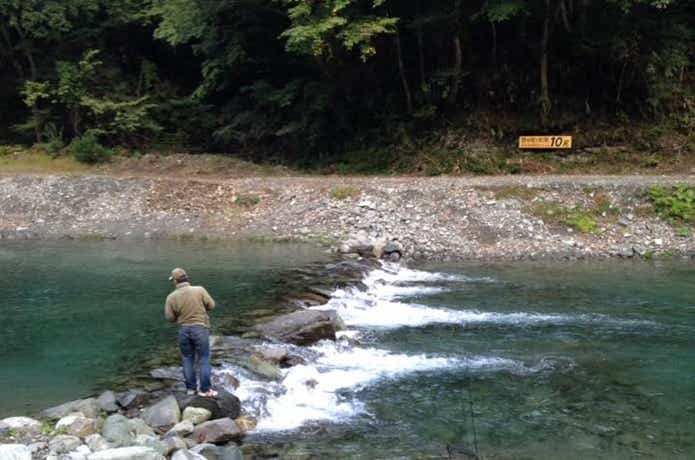うらたんざわ渓流釣場の釣りエリア