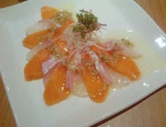 ヤシオマスのカルパッチョ