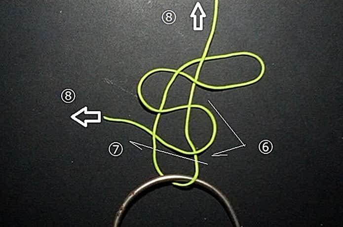 サルカン結びの結び方手順3の画像