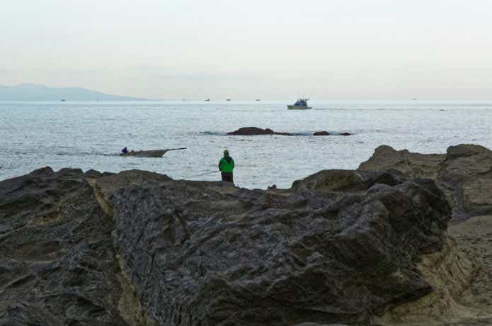 城ヶ島で釣りの画像