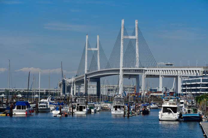 横浜のマリーナの画像
