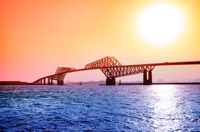 城南島海浜公園の海の画像