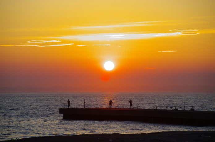 福吉漁港の夕マズメ