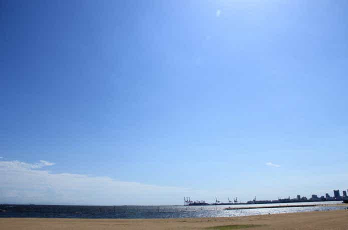 南芦屋浜の砂浜