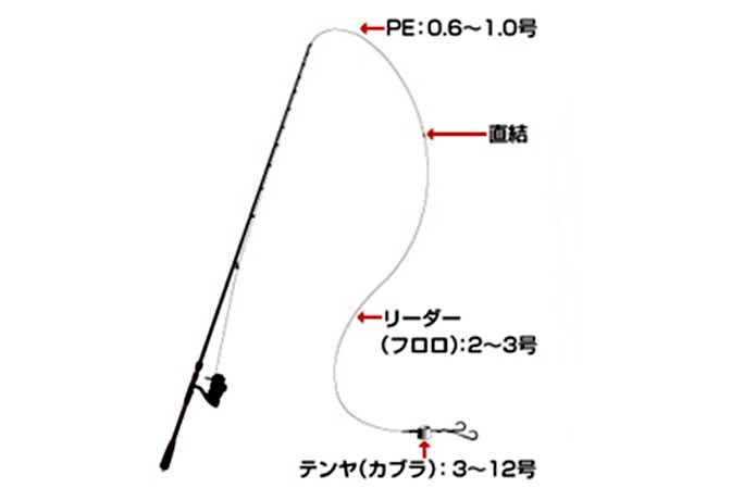 ひとつテンヤの仕掛けの画像