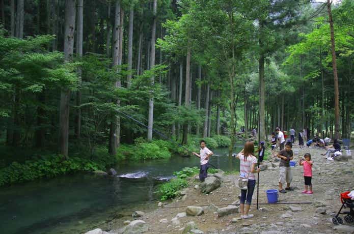 那須フィッシュランドの釣りエリア