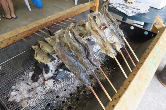 ニジマスの塩焼き