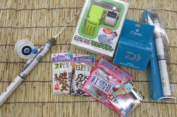 ワカサギ釣りに使う道具