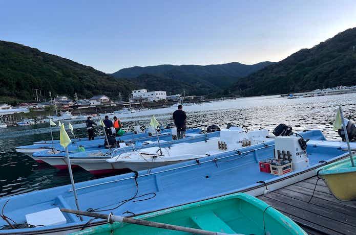 シマアジ釣りの様子