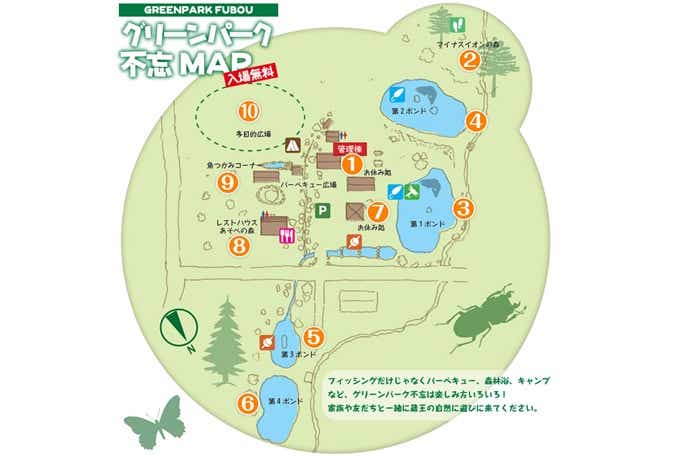 グリーンパーク不忘のマップ