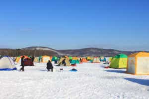 北海道　ワカサギ釣り