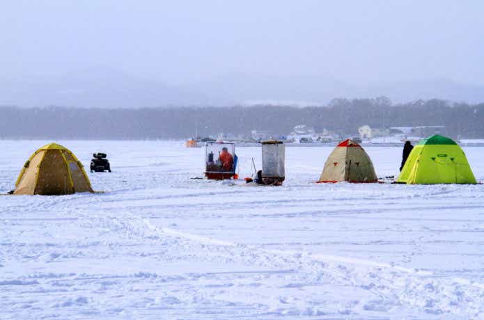 北海道　ワカサギ　フィールド