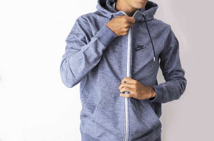 FRENCH TERRY ZIP PARKA