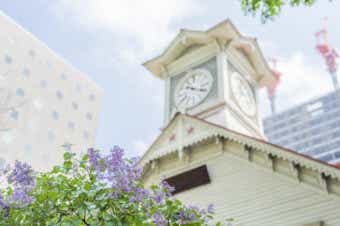 北海道の時計台の画像