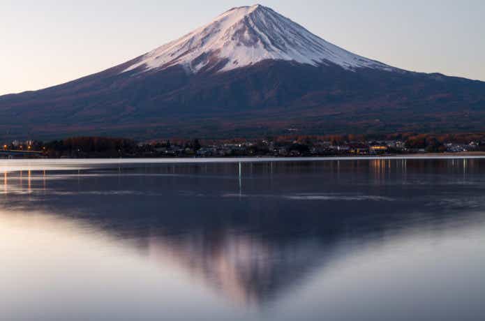 冬の河口湖