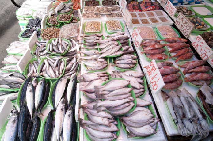 鮮魚市場の画像