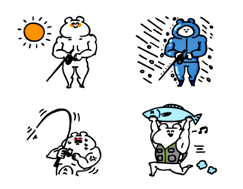筋肉クマのぶん吉君～釣りver～