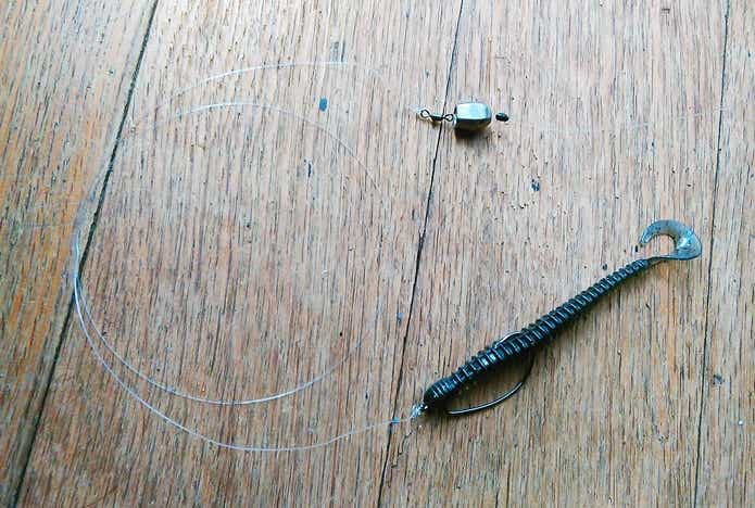 ヘビキャロワームの超本命か?!エビシャッドのアクション ヘビキャロワームの超本命か?!エビシャッドのアクション