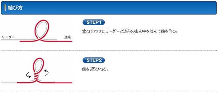 アジング　リーダー結び方