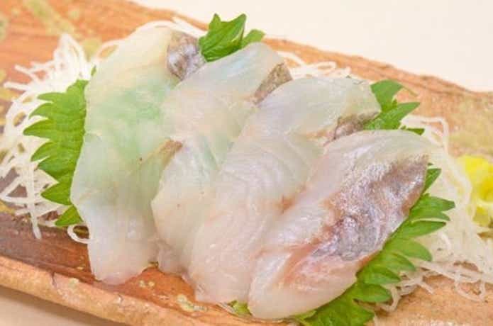 ヒラメの刺身