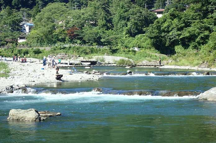 奥多摩釣り堀の画像
