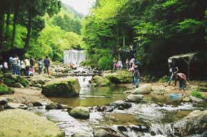 谷太郎川ます釣場