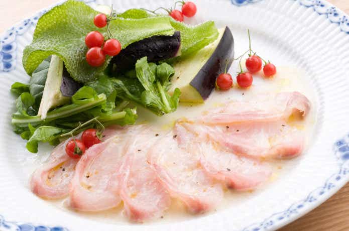 ビンチョウマグロのカルパッチョ