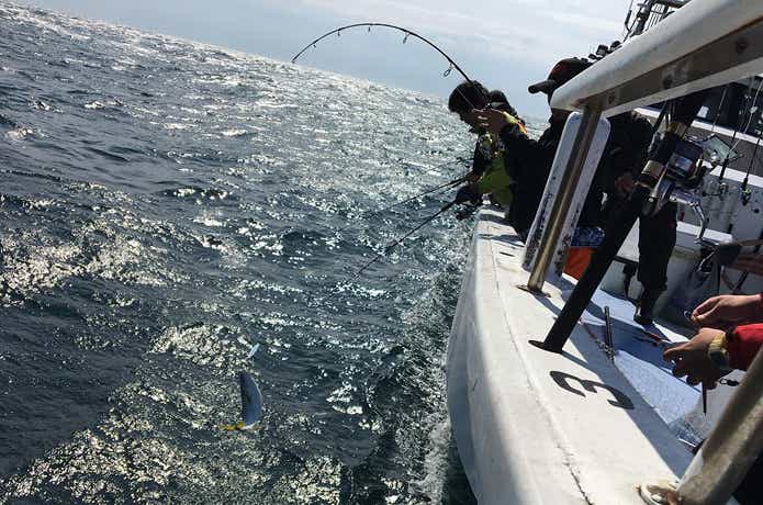 不動丸での釣り