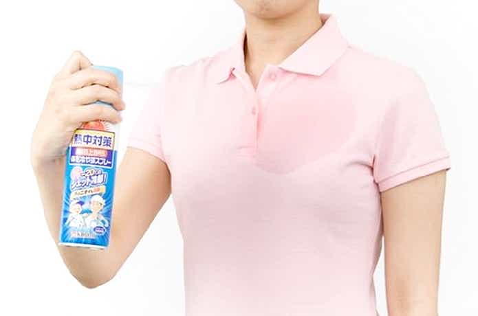 熱中対策 服の上から体を冷やすスプレー 無香料