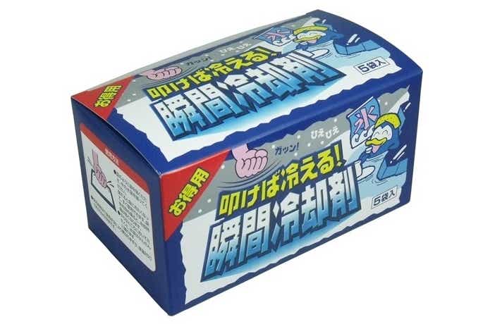 叩けば冷える「瞬間冷却剤」