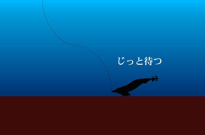 エギングのボトムステイ