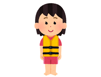 ライフジャケットのイラスト