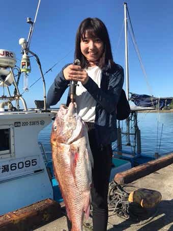 佐渡のマダイ釣りの画像