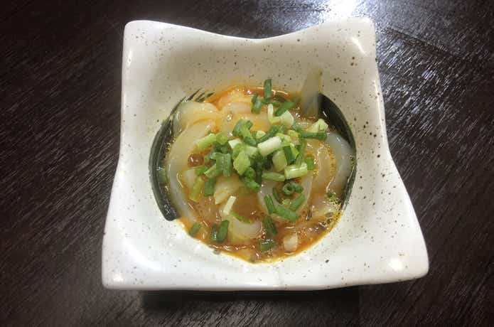 アオリイカ　刺身　卵黄