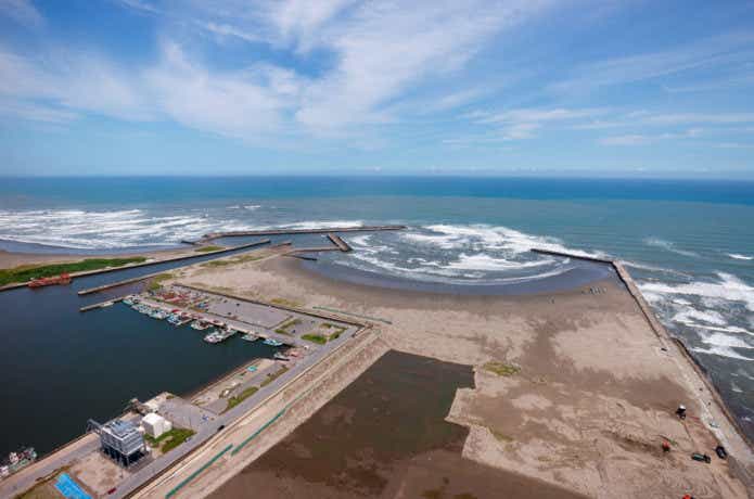 ワタリガニ　海底が砂地