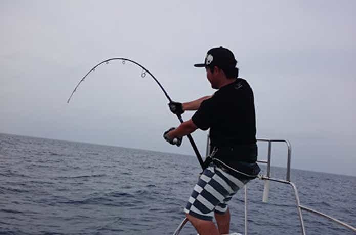 オーシャンブライトでの釣りシーン